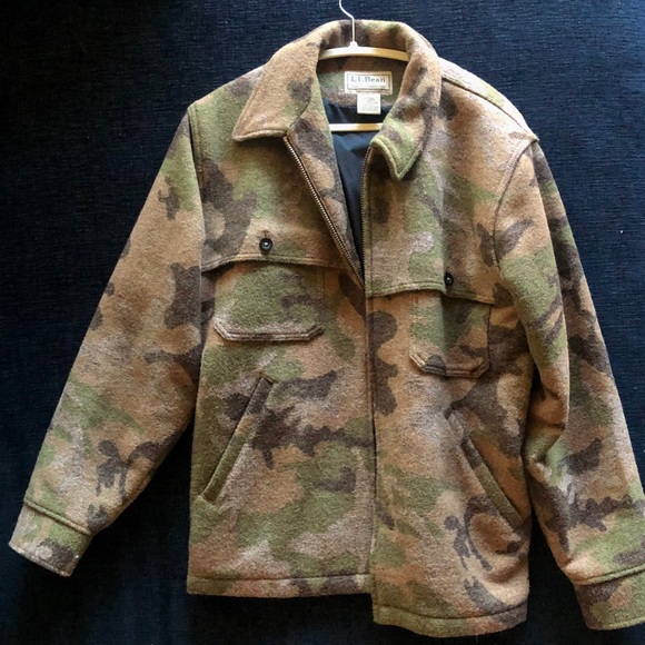 ll bean camo jacket